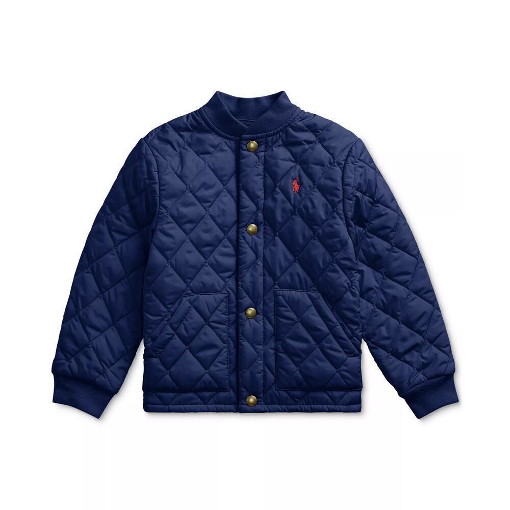 Polo Ralph Lauren Long Sleeve Quilted Water-Repellent Jacket Navy Kids Boy 24M